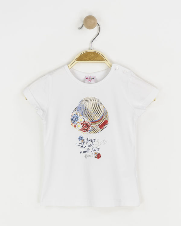 Picture of C1593 HIGH QUALITY GIRLS COTTON SHORT SLEEVE TOP